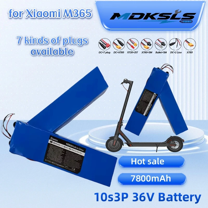 2026 36V 7800mAh 36V Lithium Battery Pack Suitable for AOVO/AOVOPRO Xiaomi M365 KugooS1, S3, M2 Pro Electric Scooter Battery