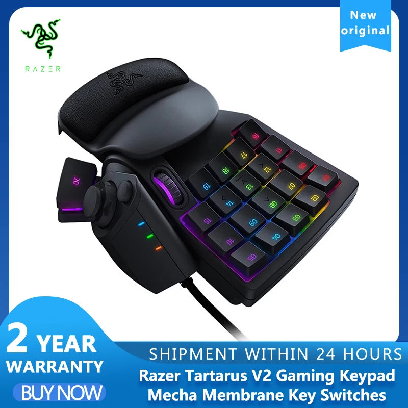 Razer Tartarus v2 Gaming-Tastatur: Mecha-Membran-Tastenschalter, anpassbare Chroma RGB-Beleuchtung, programmierbare Macros