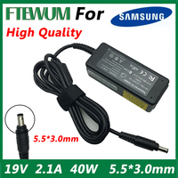 19V 2.1A 40W 5.5*3.0mm For Samsung Laptop AC Adapter Charger Notebook Power Supply Sense 630 pro 680 850 N145 N110 N102S X05