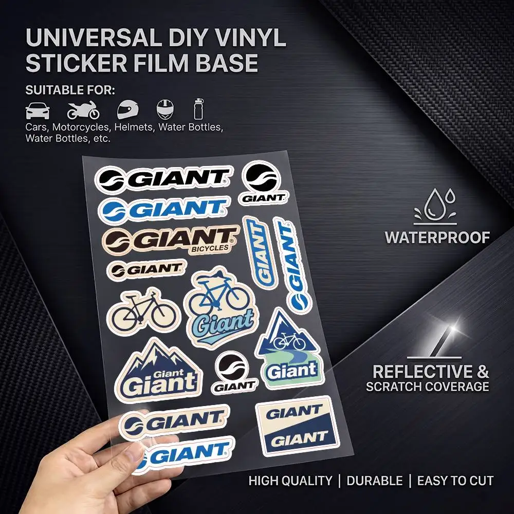 G-giant-t High Visibility Reflective Waterproof Decal Scratch Hide Sticker Fit Car Motorcycle Helmet Refrigerator
