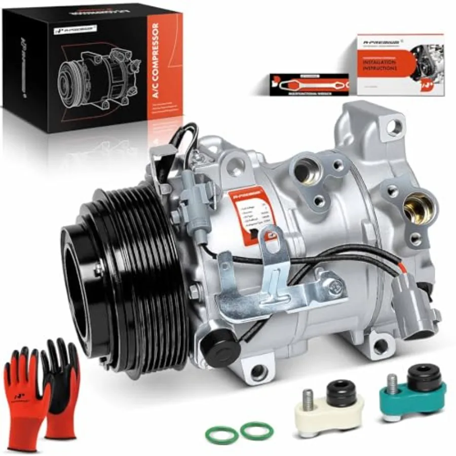 Air Conditioner AC Compressor with Clutch Designed for Reliable Cooling Performance in Sedans Compatible with Avalon 3.5L Mode