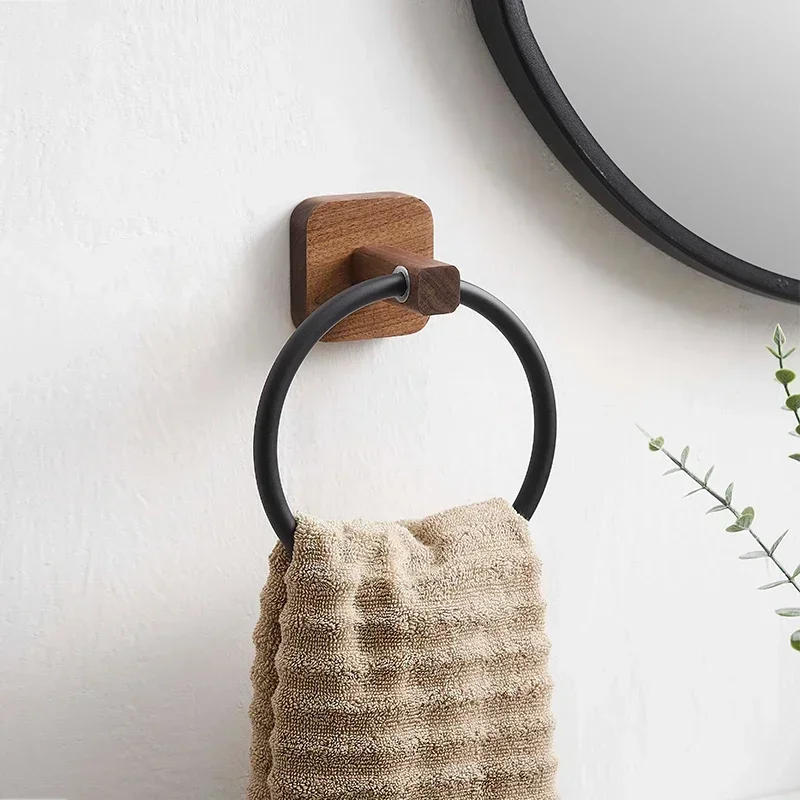 wood-bathroom-towel-rings-wall-mounted-towels-holder-aluminum-toilet-clothes-holder-hand-towel-holder-bathroom-accessories