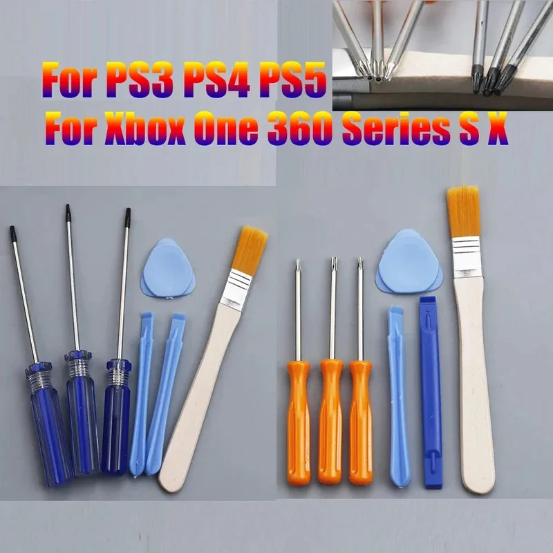 Für Xbox One 360 PS3 PS4 PS5 Serie Schraubendreher Torx T6 T8 T10 Sicherheitsschraubendreher Manipulationssicheres Loch Reparatur Öffnungswerkzeug-Set