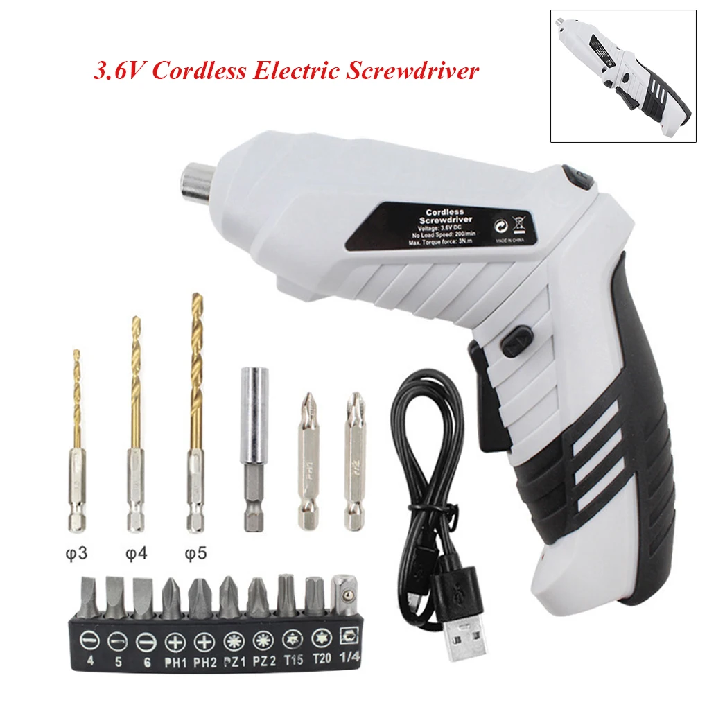 Wireless Electric Screwdriver Rotatable Handle Power Display Screw Driver