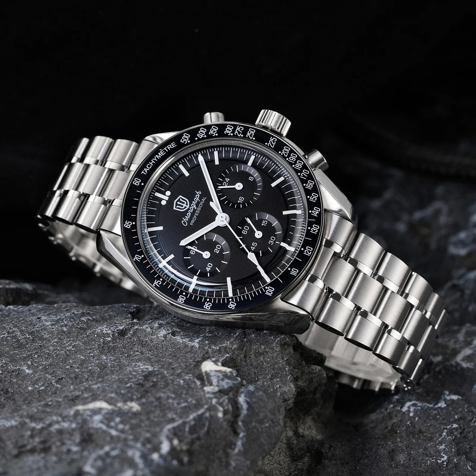 Watchdives New Wd1863 Quartz Men Watch VK63 Chronograph Bubble Sapphire Waterproof 39Mm Steel Top Brand Luxury Business Watch