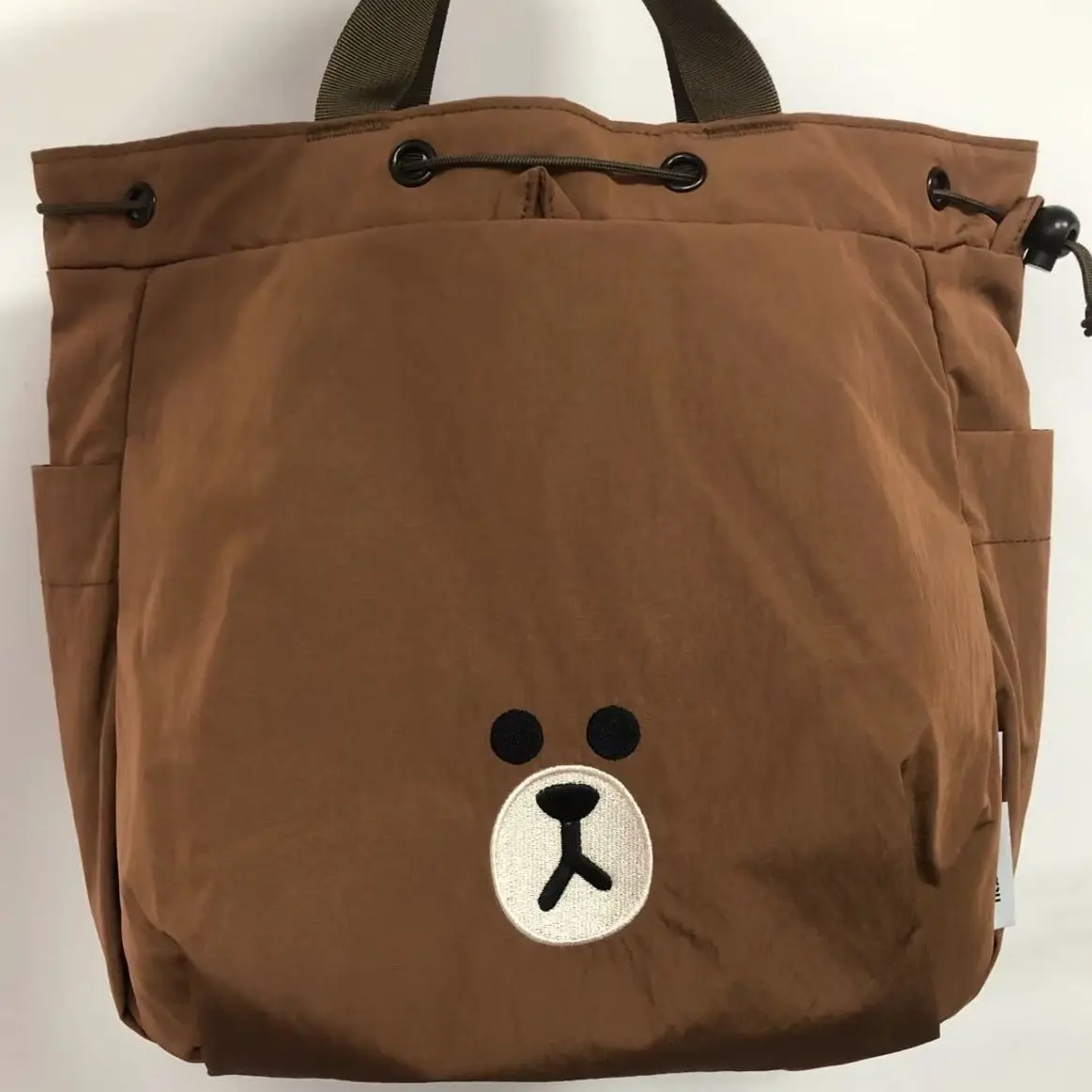 

Рюкзак большой емкости коричневого цвета, милый аниме-мультфильм, новый рюкзак с шнурком для работы, поездок на работу, подарки для девочек, игрушки