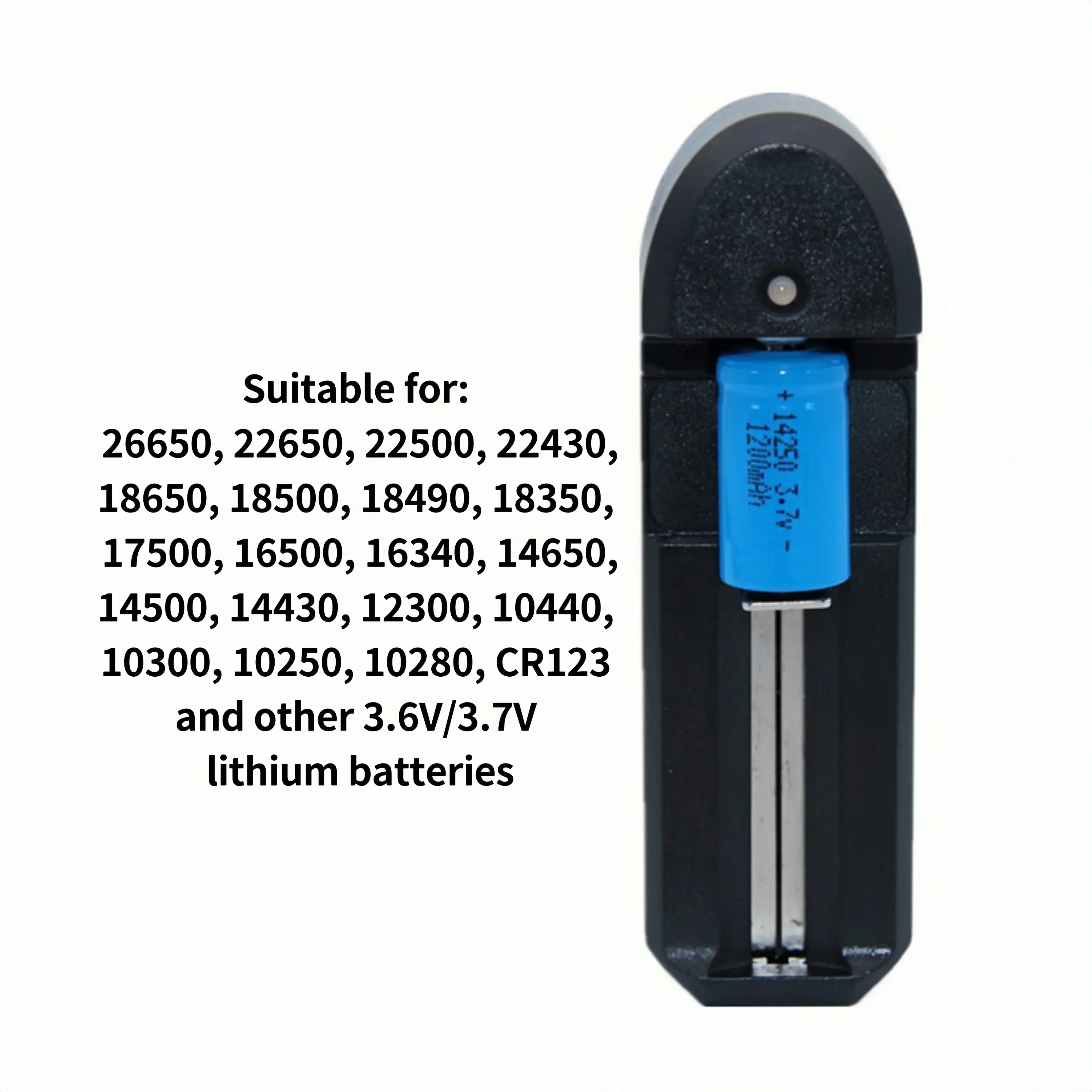 14250 شاحن بطارية ليثيوم قابلة للشحن 3.7 فولت 1200 مللي أمبير للكاميرا لاسلكي تخاطب إنذار الدخان مصباح يدوي رؤية ليزر بالأشعة تحت الحمراء