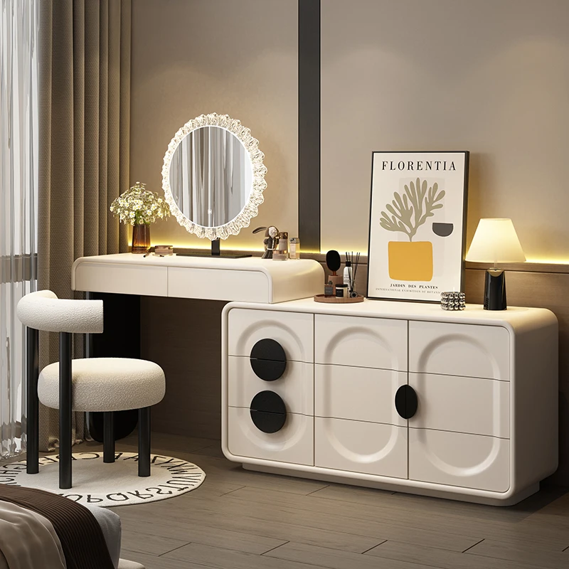 

Mirror Women Dressing Table Makeup Princess Nordic Multifunction Dressing Table Bedroom Drawer Schminktisch Home Furniture