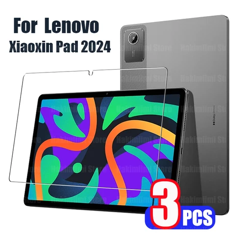 Película de vidrio templado para Lenovo Xiaoxin Pad 2024 (11 pulgadas) Protector de pantalla HD transparente antiarañazos para Lenovo Xiaoxin Pad 2024 11""