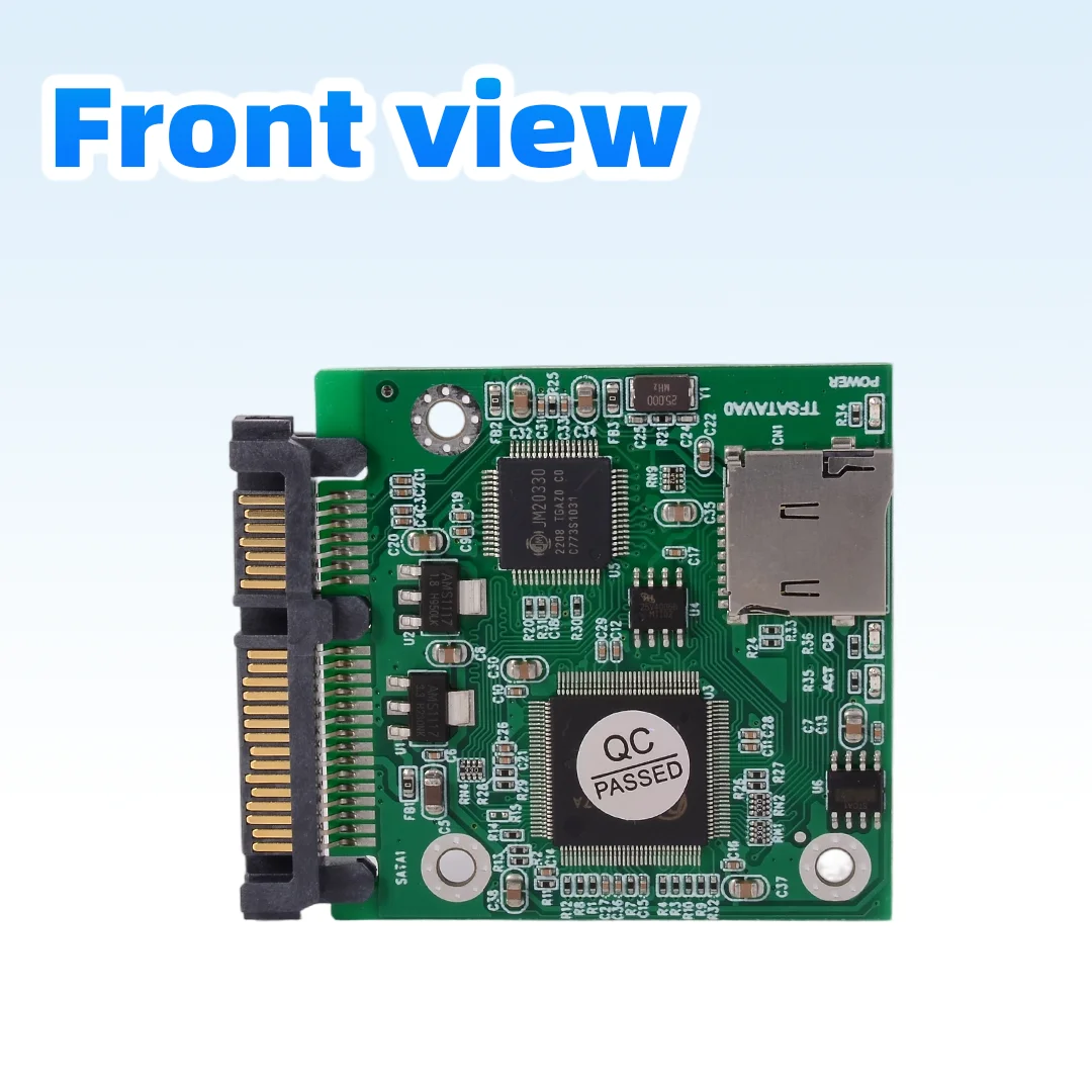 TF (Micro SD) To SATA Adapter Card, Industrial Embedded Mobile SSD for 2.5-inch and 3.5-inch SATA Hard Drives with Shell