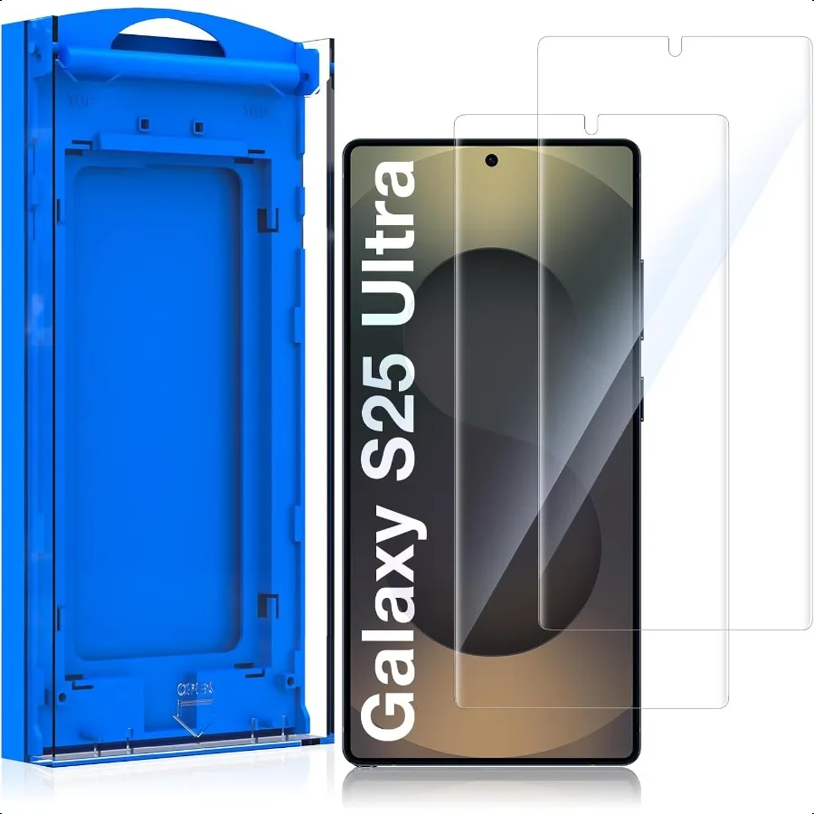 

2 Pack HD Screen Protector for Samsung Galaxy S25 Ultra High Definition Clarity Protective Film 100 Fingerprint Unlock 9h+ Temp
