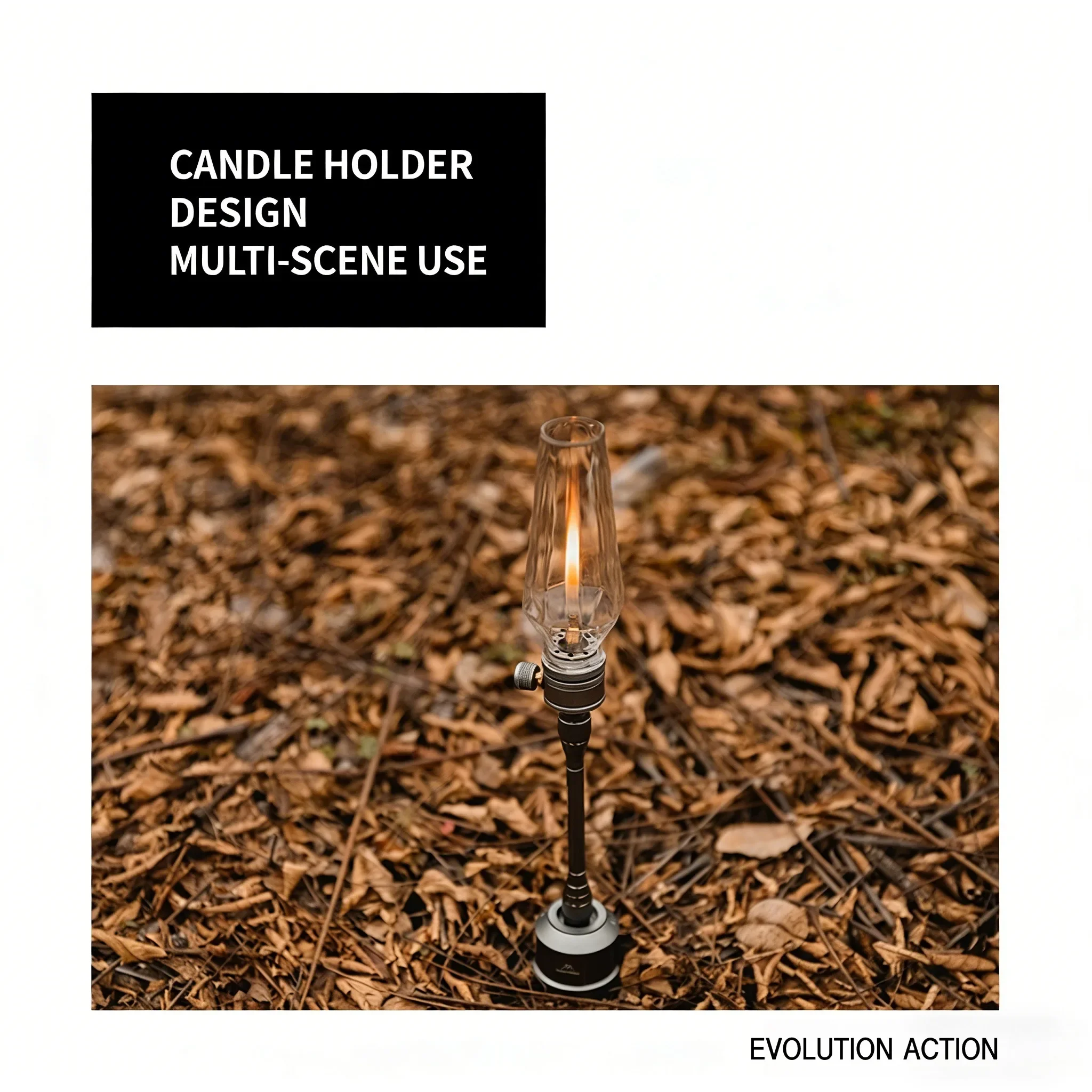 

MOUNTAINHIKER Outdoor Gas Light Set Picnic Camping Retro Decorative Ambience Light Creative Desktop Bedside Gas Light
