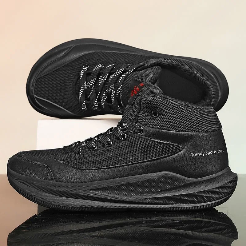 

Autumn/Winter Running Shoes For Men Wide Feet Outdoor Sports Shoe Unisex Plus Velvet Walking Sneakers Men Women Big Size 47