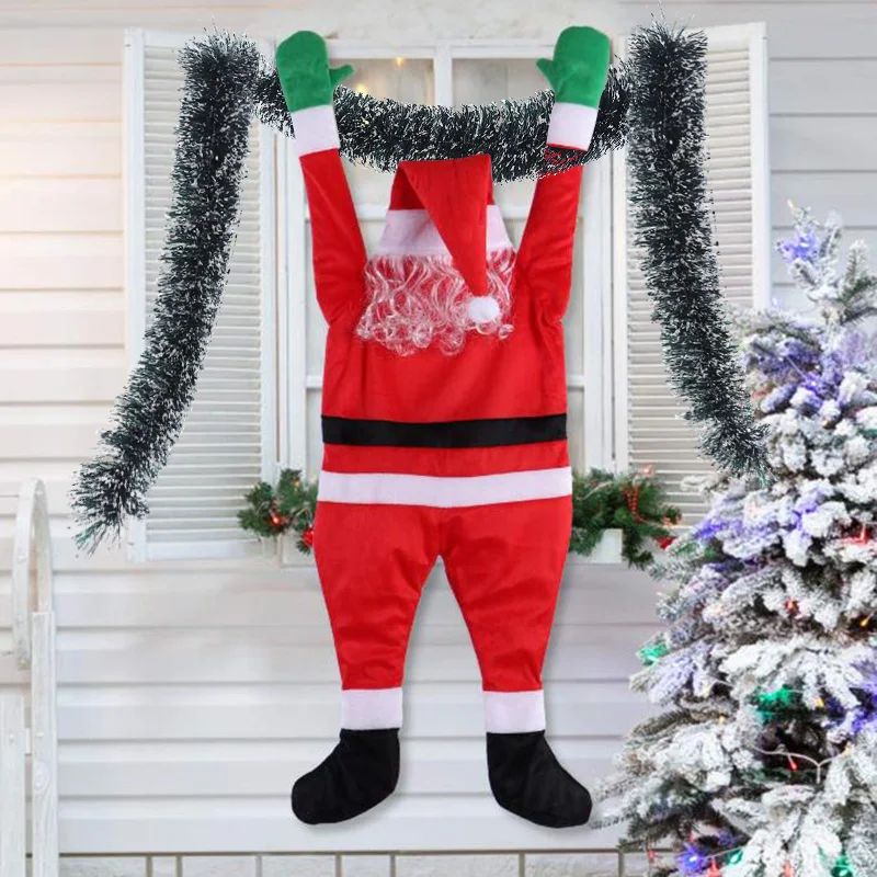 Santa Claus Decoration Santa Climbing Window Door Christmas Props New Year Hanger Decoration Christmas Toys