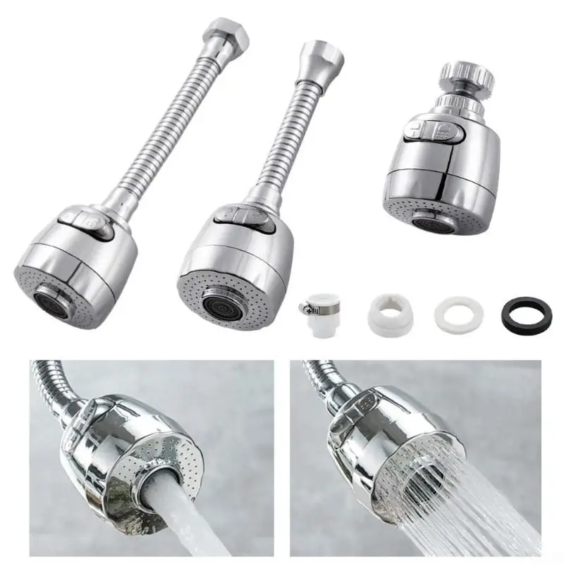 High-Pressure Faucet Connector 360-Degree Swivel Reliable Rigid Hose Easy Setup for Laundry Room Sink