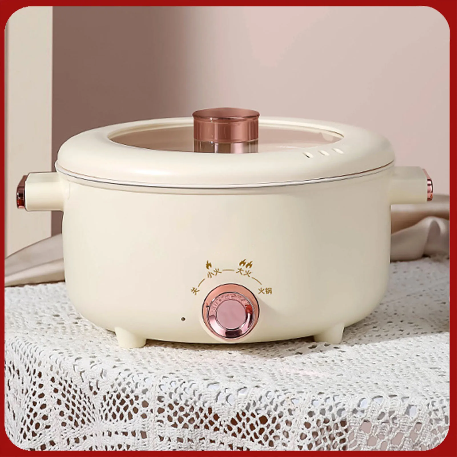 

Электрическая горячая кастрюля 3,5 л, быстрая плита для лапши, многофункциональная кастрюля для рамен, яиц, макарон, пельменей, супа, каши, овсяных пластин, белого цвета