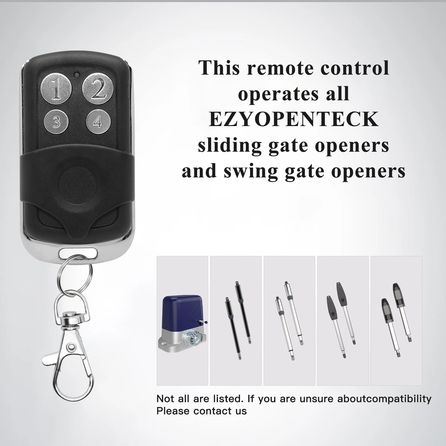 EZYOPENTECK Remote Control for Automatic Swing Sliding Gate Opener Wireless Remote