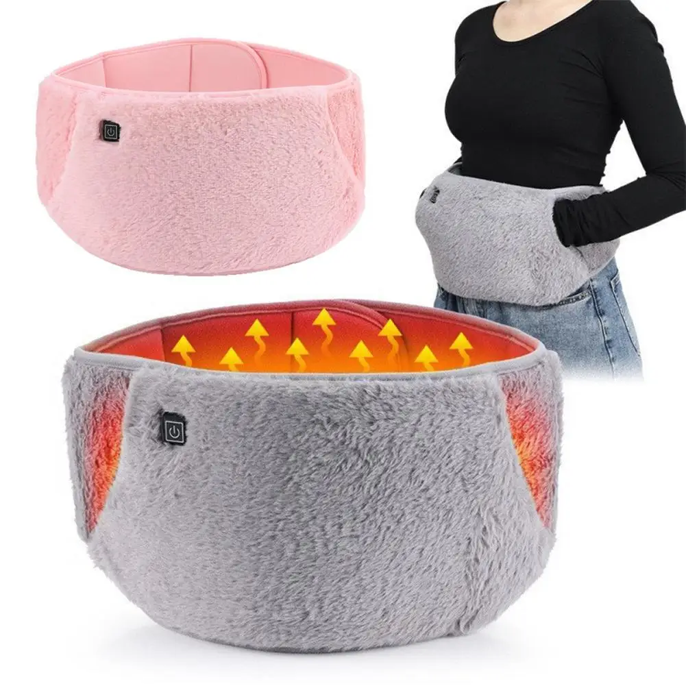 

1pcs Electric Heating Belt Hand Warmer Winter Heater Waist Warmers Hot Compress Abdominal Lumbar Uterus Warming Pad USB Charging