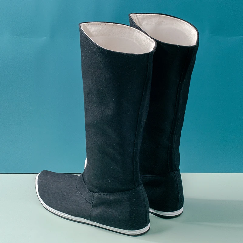 Wuxia – bottes officielles anciennes unisexes, chaussures hautes traditionnelles Vintage pour hommes, accessoires de Cosplay, équestre, guerrier Hanfu