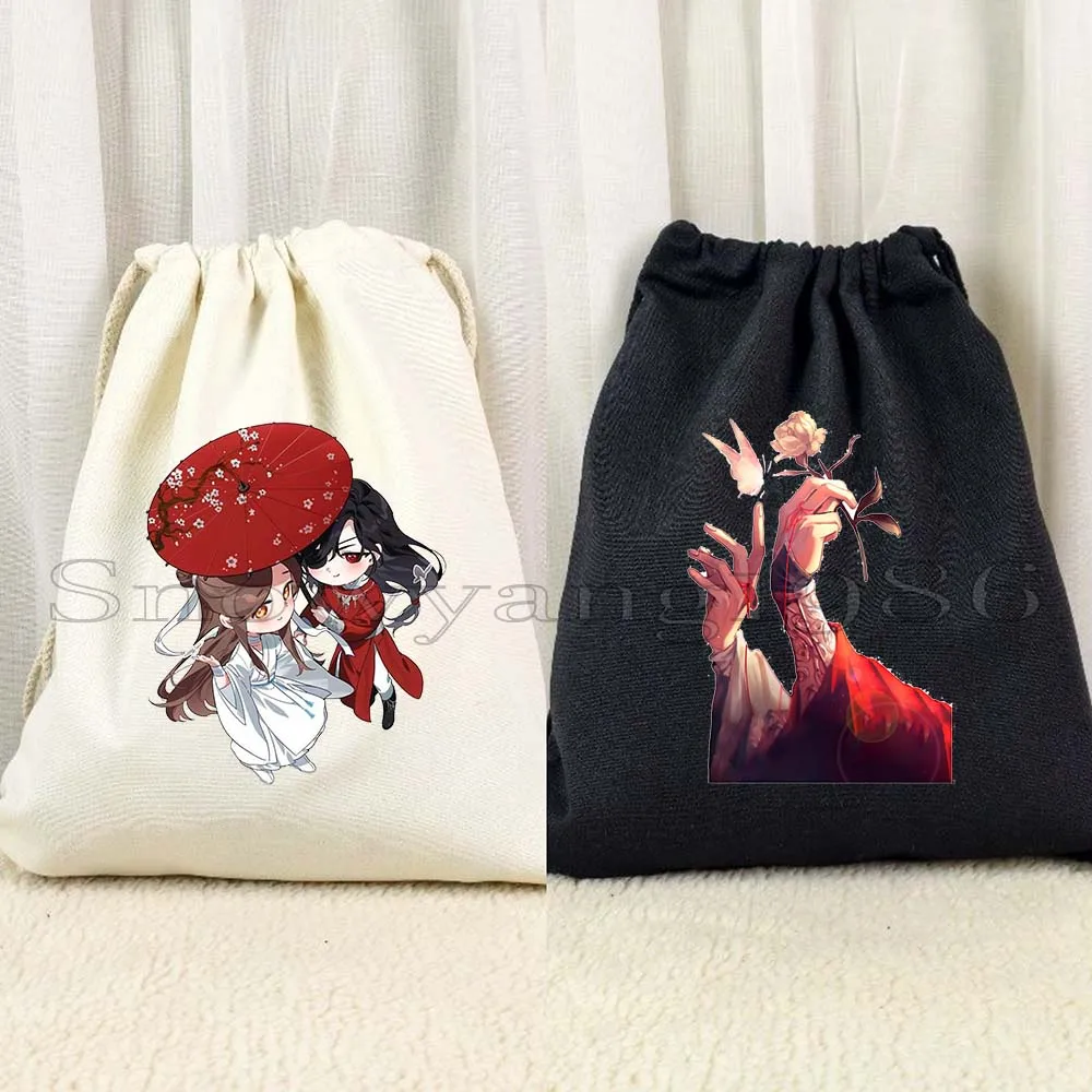 

Tian Guan Ci Fu Heaven Official's Blessing TGCF Hua Cheng XieLian Зонтик Сумки на шнурке Футбольный рюкзак Сумка на шнурке