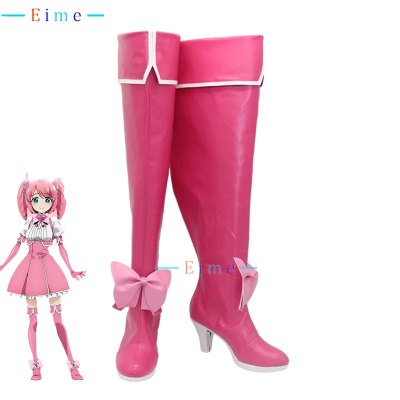 Anime Gutst Over Magische Meisjes Hanabishi Haruka Cosplay Schoenen Pu Schoenen Halloween Carnaval Laarzen Cosplay Prop Maat Gemaakt