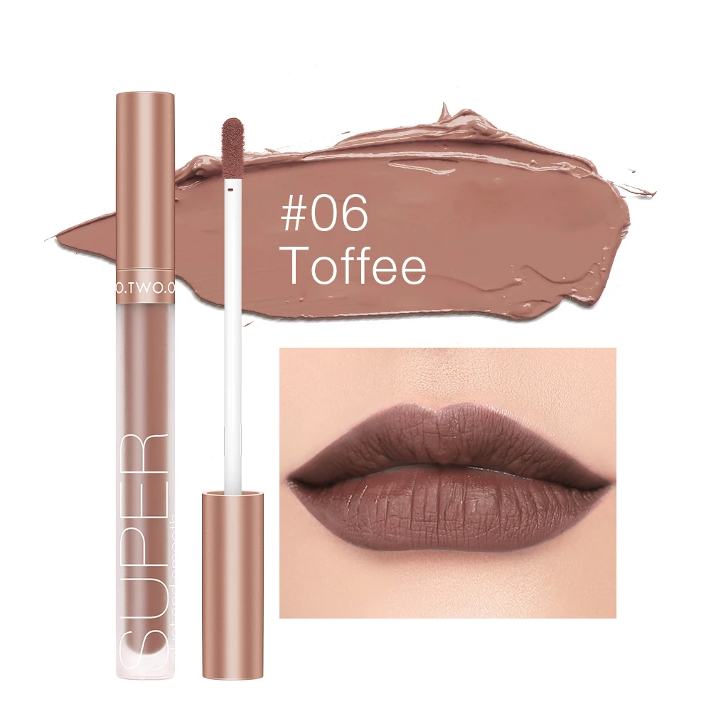 Samtige matte Lippenstift langlebige Antihaft-Tasse nicht verblassen Make-up-Kosmetik für Mädchen Frauen