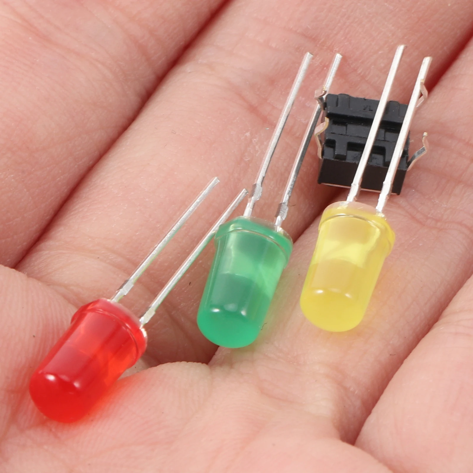 4 Sets Learning Soldering Kit Beginner Project Mini Practical DIY for Beginners Circuit Board Practice