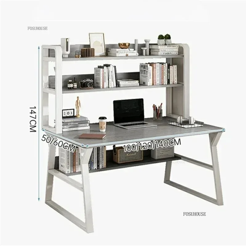 Desktop Computer Desks with Drawer Office Furniture Student Study Desk Simple Modern Office Desks Home Bookshelf Integrated GM