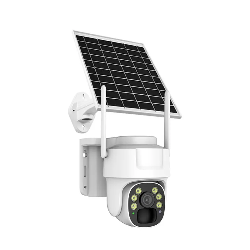 3MP 1296P V380pro APP Solar Power  4G  Camera Full Color AI Humanoid Detection Home Security CCTV Monitor
