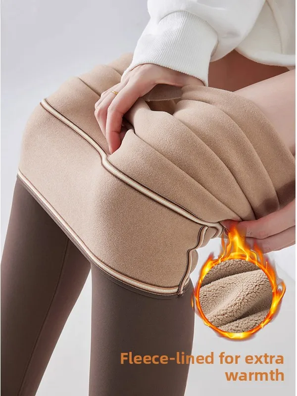 

Брюки для йоги с высокой талией и подкладкой, женские обтягивающие брюки для фитнеса, осенне-зимняя верхняя одежда, морозостойкая основа...