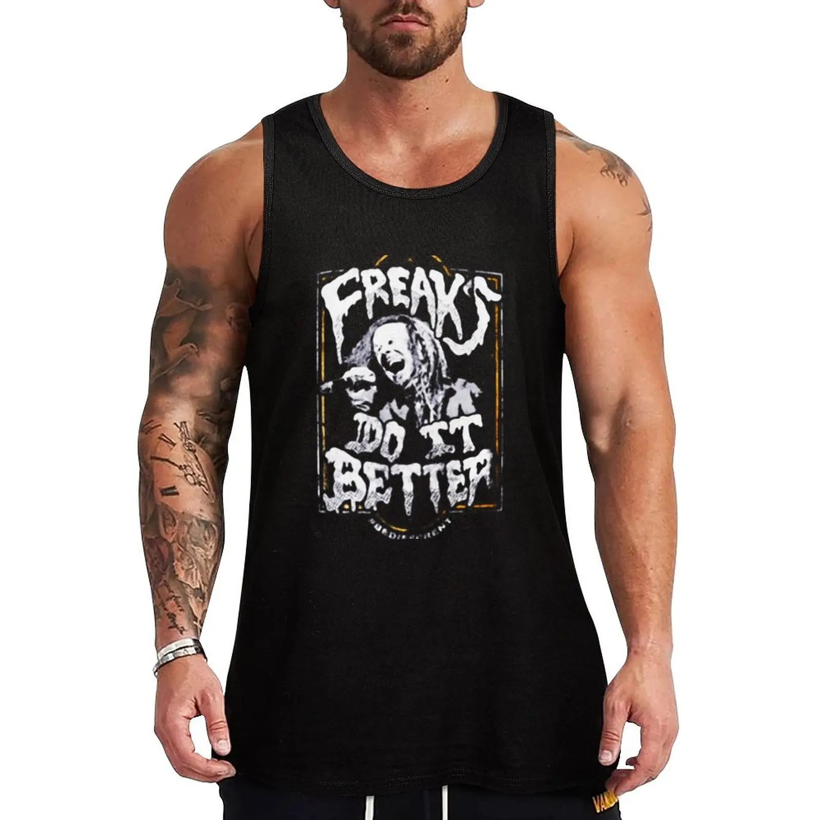 Les fous le font mieux Jonathan Davis, Design Tank Top clothes for men singlet for men