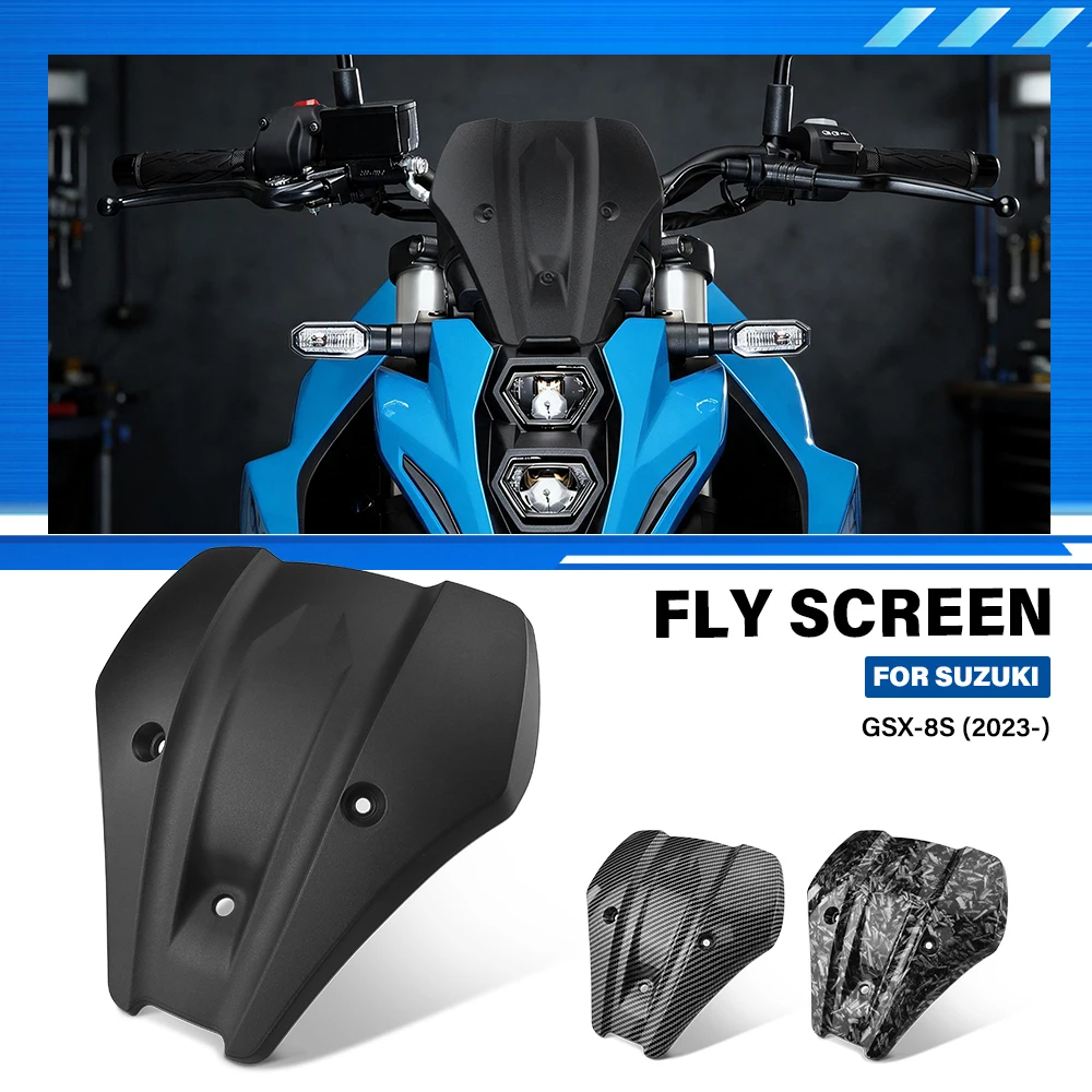 GSX-8S FLY SCREEN Motorcycle Small Sport WindScreen Windshield Deflector FOR SUZUKI GSX 8S GSX8S 2023- Motorcycle Accessories
