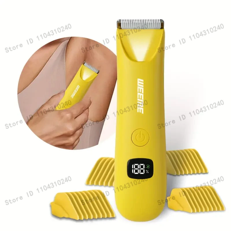 Schmerzfreie Haarentfernung, USB-Aufladung, Lithium-Akku, LCD-Display, Unisex Präzisions-LED-Bikini- und Ganzkörper-Trimmer für Glatte Ergebnisse – Detail 1