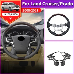 For Toyota Land Cruiser 200 2008-2021 2020 Steering Wheel Replacement Modification LC200 Upgrade High-End Decoration Accessories