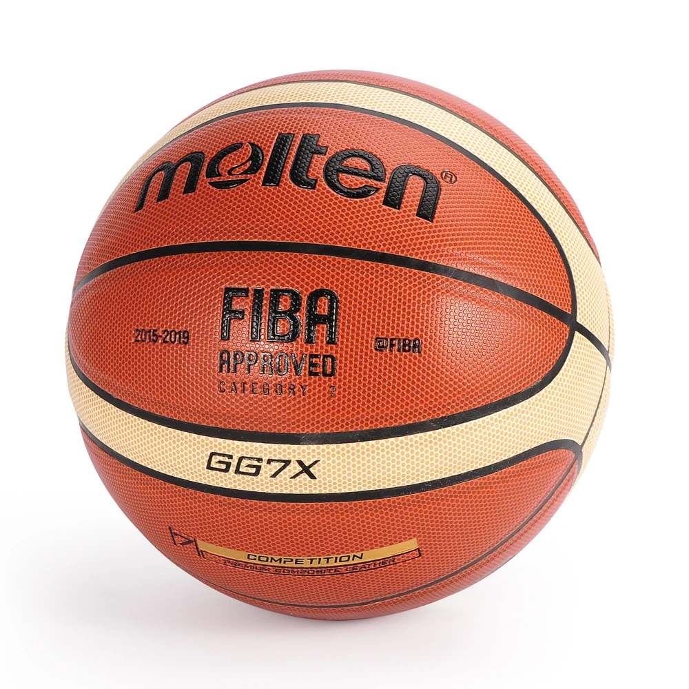 Bola de basquete derretida gg7x tamanho oficial 7 couro do plutônio ao ar livre indoor match training baloncesto