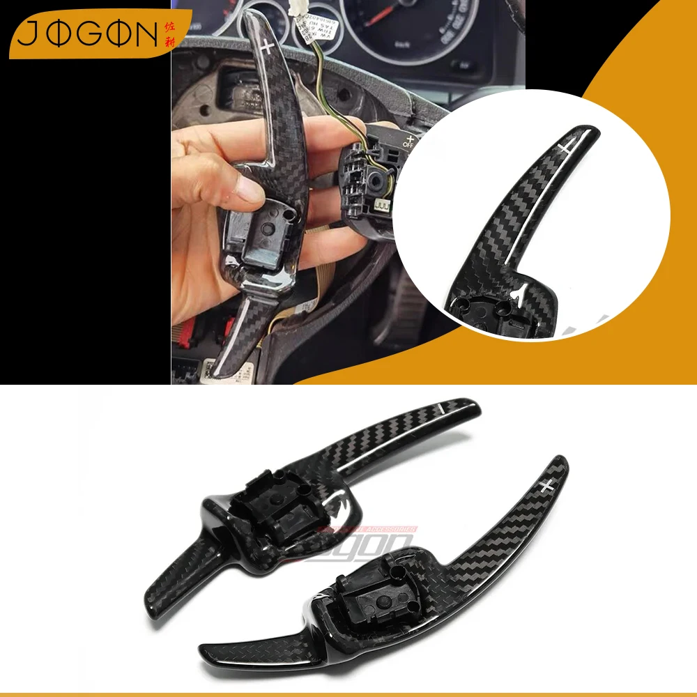

Replace Carbon Fiber Steering Wheel Paddle Shifter For VW Tiguan Golf 6 MK5 MK6 Jetta GTI R20 R36 CC Scirocco POLO Passat B6 B7