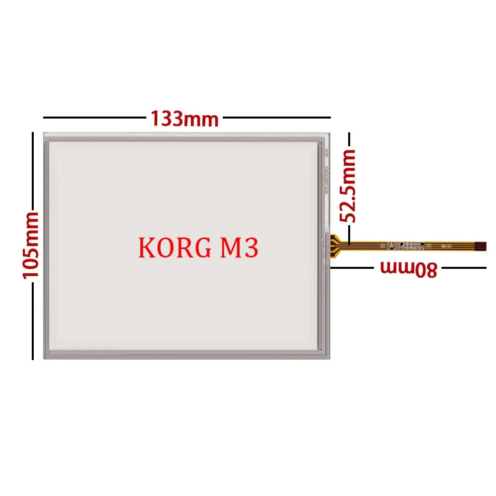Pantalla LCD para teclado Korg M3, reparación de Panel digitalizador de pantalla táctil