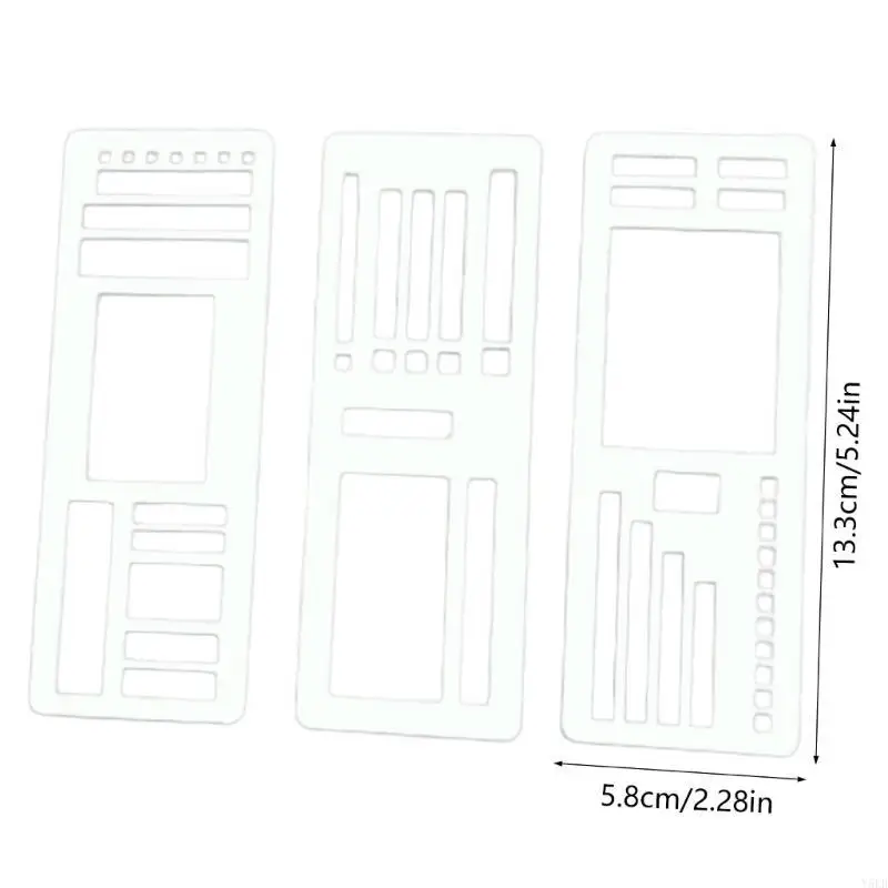Y5lb estêncil plástico multiuso