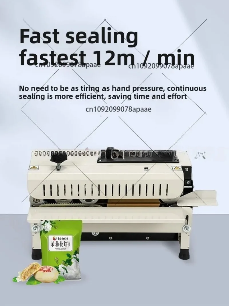 

Automatic Heat Sealing Machine for Food Vacuum Bags, Impulse Sealer with Date Printer for Commercial Home Use Plastic Packaging