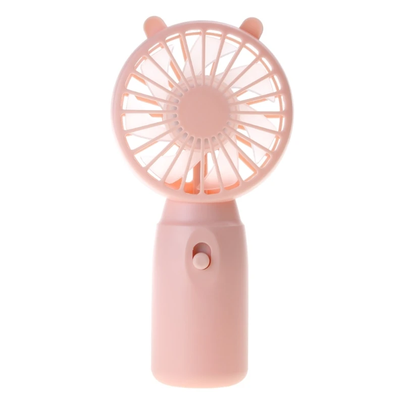 Handheld Portable Fan Mini Cooling Fan Mute Design Powered by AA-Batteries 7-Blade Summer Cooler Sports Fan