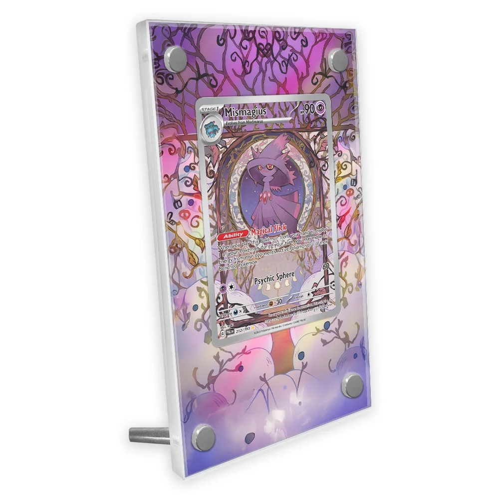 

Pokemon Anime Mismagius Card Extended Art Display Case Collection Card Extended Painting Psa Display Rack Excluding
