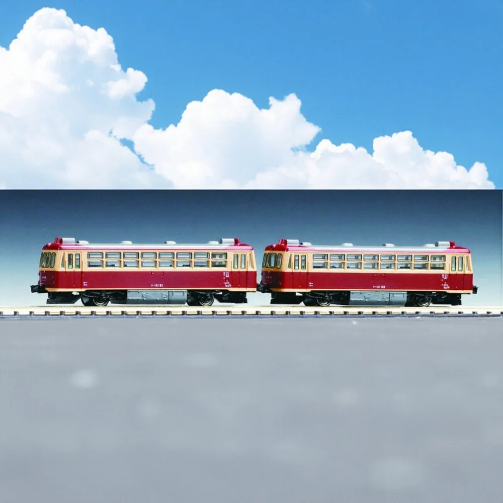 TOMIX N-type 1/160 Toy Train KIHA01 Miniature Two-Axle Diesel Train 98158 Two-Car Set Red Train Model Boy's Toy Gift