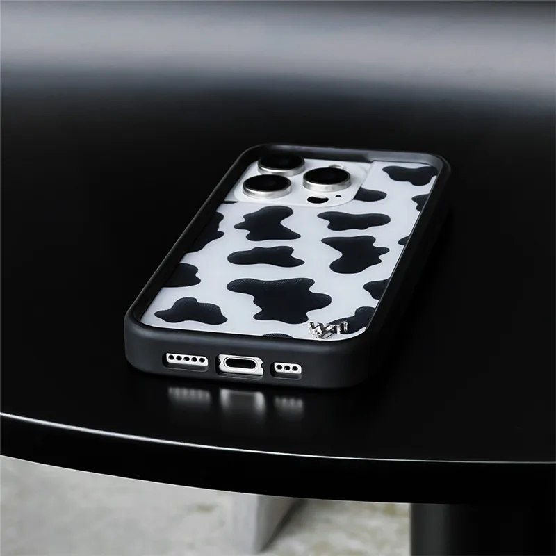 Wildflower مواء هريرة حالات آيفون 11 12 13 14 15 16 17 برو ماكس زائد 16pro الهواء ليوبارد البقرة الشطرنج wf غطاء الهاتف