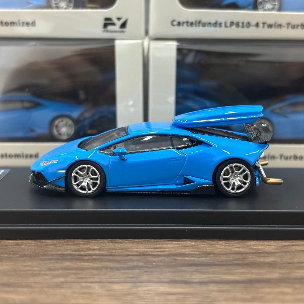 

Коллекционная масштабная модель автомобиля Findclassically FY 1:64 Cartelfunds LP610-4 Blue Collection Gift