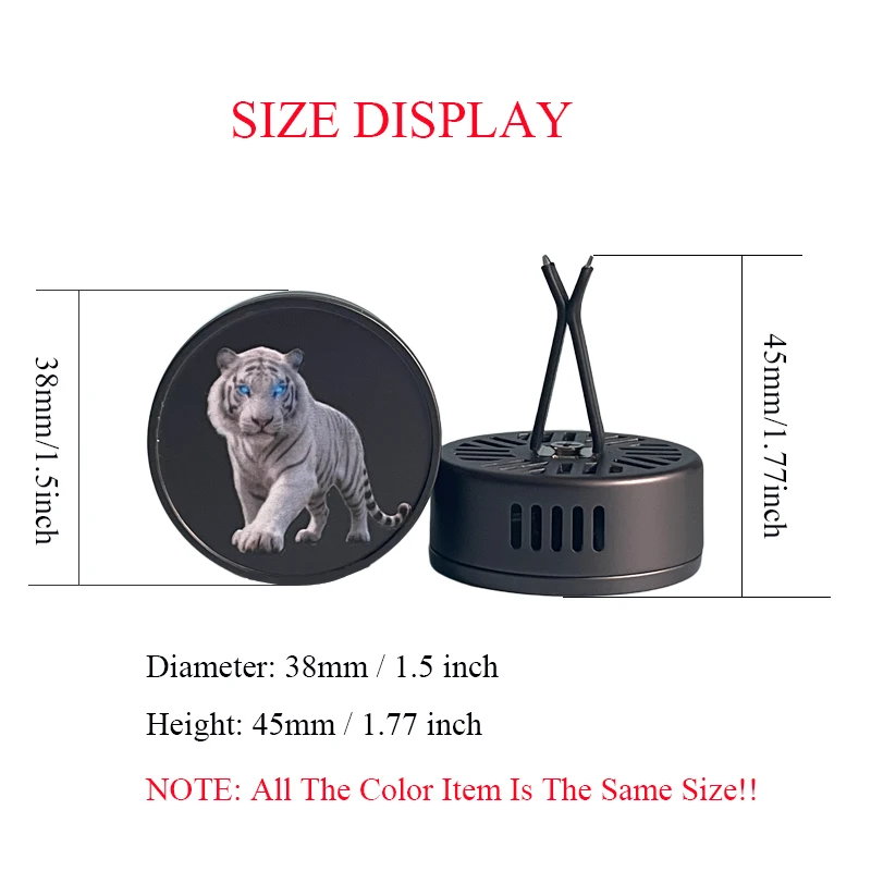 2026 No Fragrance, Mythical Beast Car Air Freshener Vent Clip Unscented No Essential Oil Included Handmade UV Transfer Printed