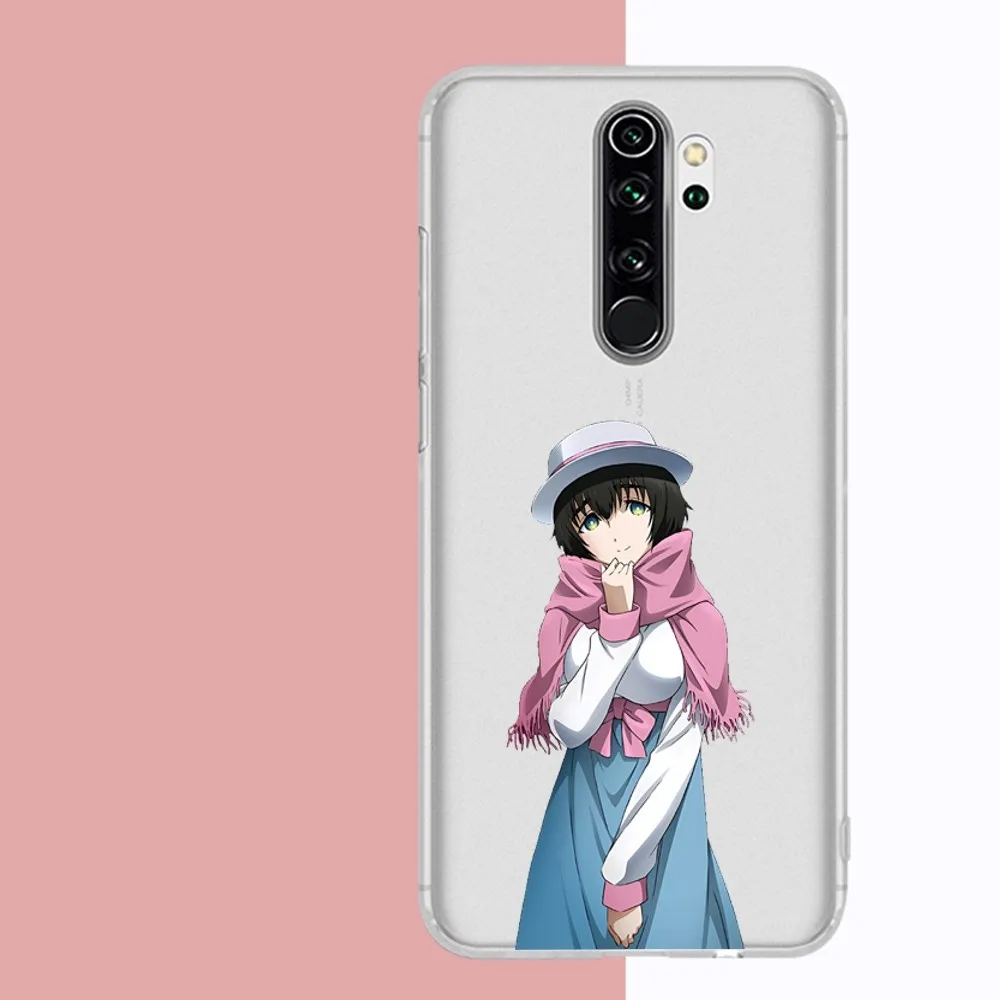 Steins Gate Okabe Anime Phone Case For Samsung S 20 21 22 23 for Redmi Note7 8 9 10 for Huawei P20 30 40 Clear Case