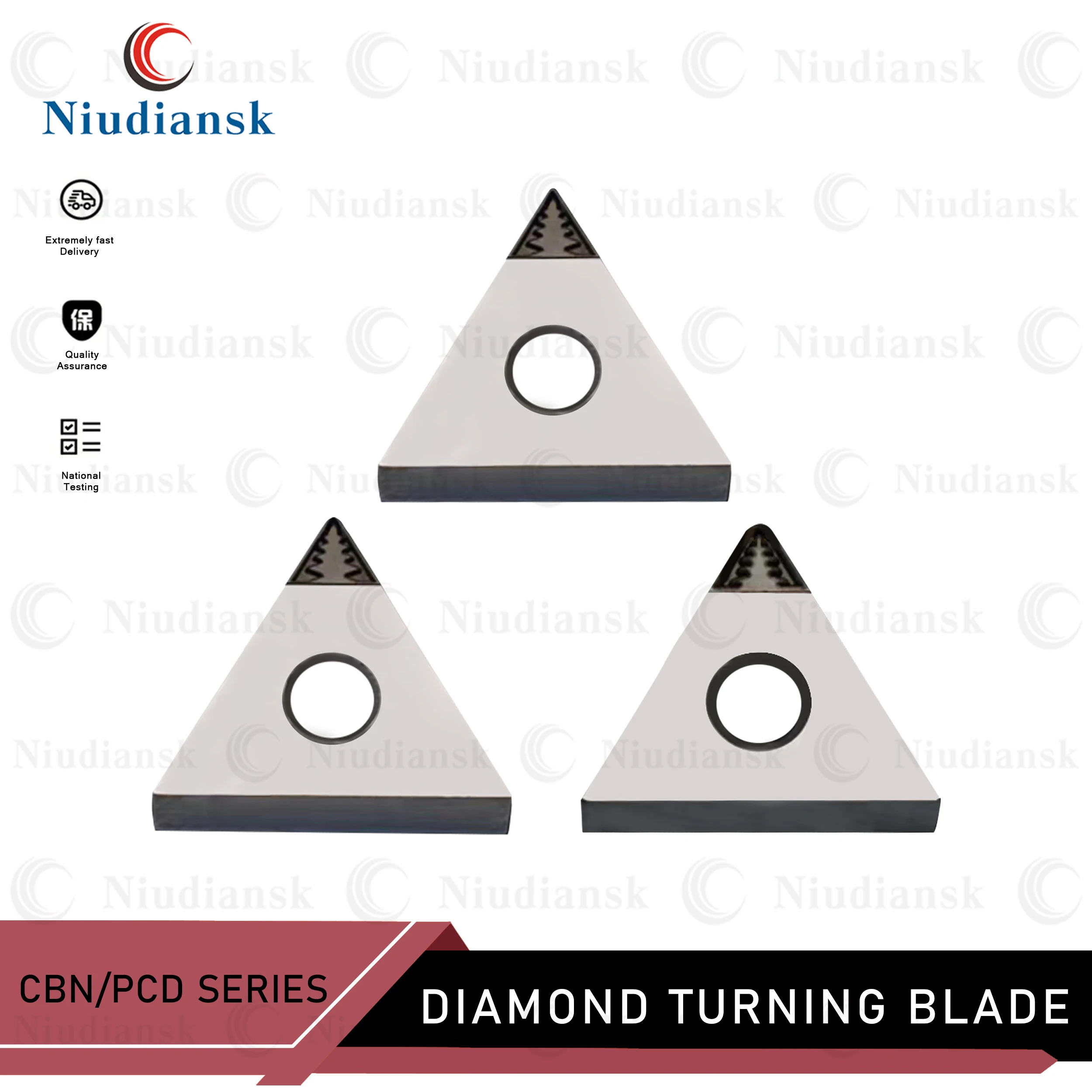 Diamond PCD Aluminum Copper Special Triangular Blade JG Groove Type TNMG160402 TNMG160404 TNMG160408 JG PCD CNC Lathe Tool Blade