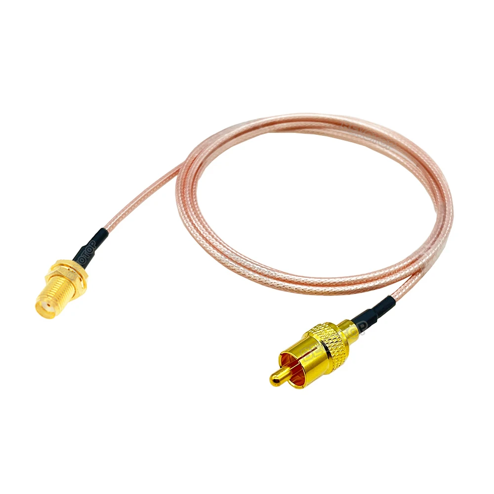 1Pcs Sma Male / Female Naar Rca Male Plug RG316 Rf Coaxiale Kabel Rf Connector Verlengkabel Jumper Rca naar Sma Video Recorder