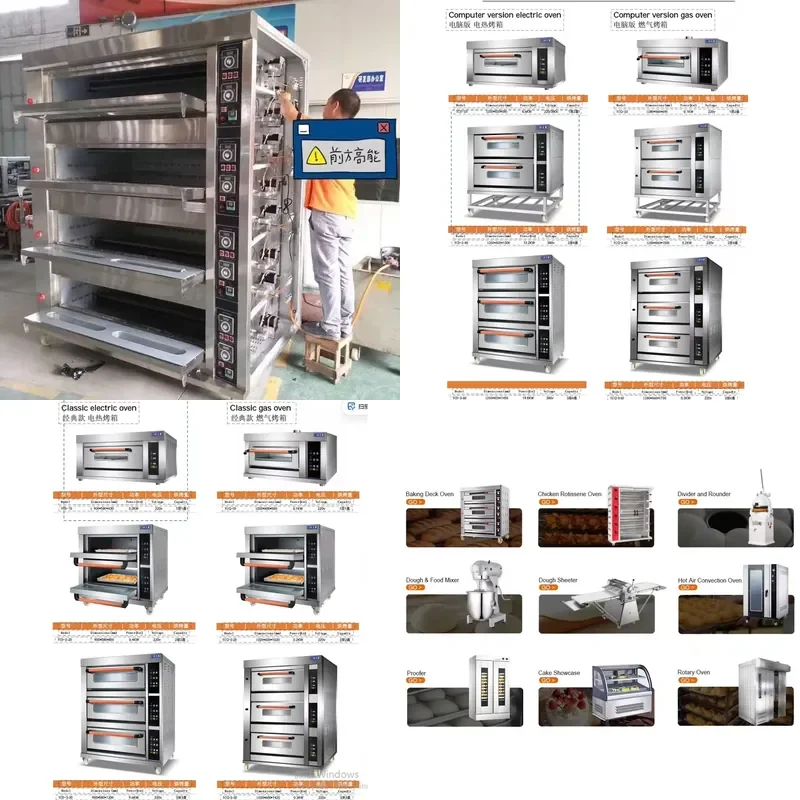 

2026 2025 Stainless Steel Bread Baking Oven with Temperature Control 4 Decks 16 Trays for Baking Bread Dairy Products