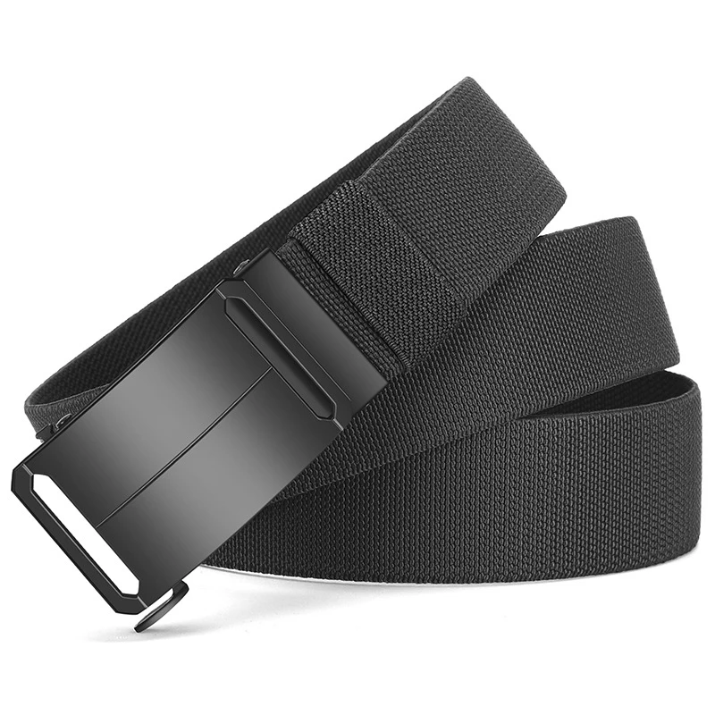 Neuer Golf-Sportgürtel, elastischer Gürtel für Herren, taktischer Gürtel mit Metallschnalle, robuster, dehnbarer Nylongürtel für Herren, Militärgürtel, 115–150 cm, große Größe. – Detail 8
